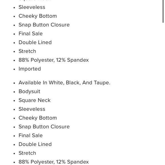 Adriana Smooth Fit Bodysuit - White - Picture 4 of 5